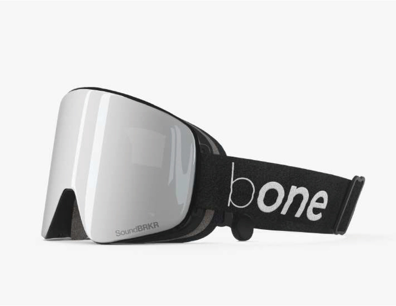 bone（THE ICEBRKR）　ブルーレンズ　骨伝導ゴーグル 仲間と会話できる ゴーグル bone ビーワン 骨伝導 イヤホン付き